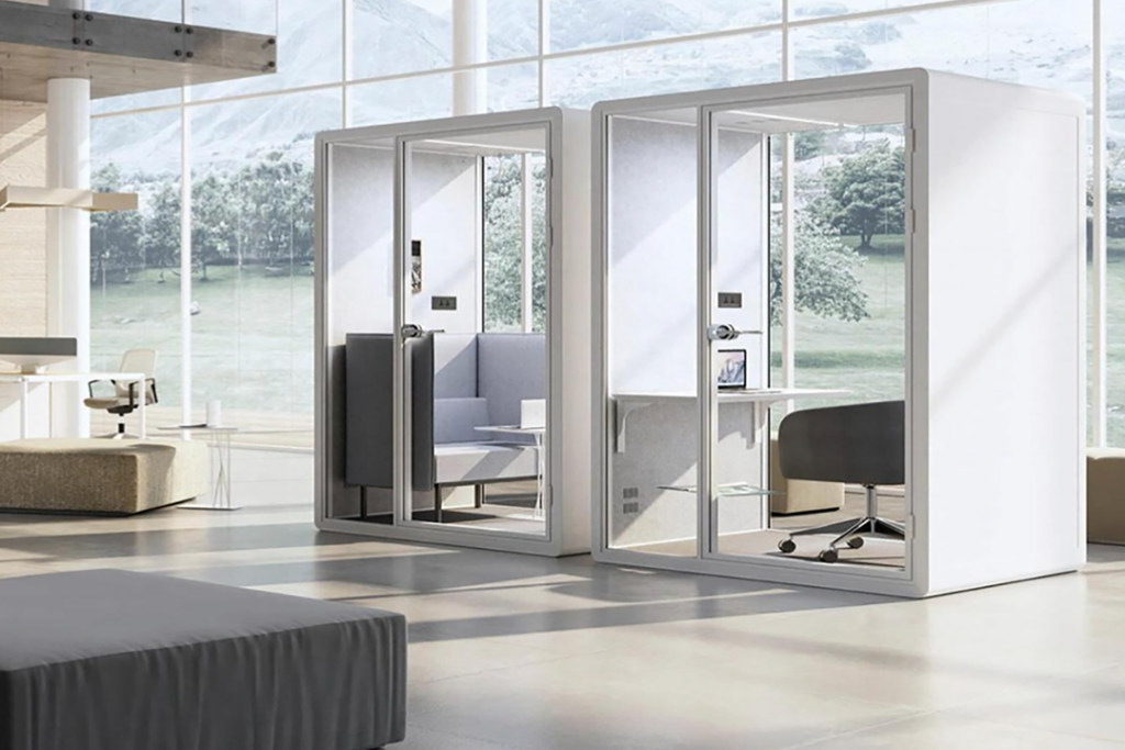 atmos meso office pod in white