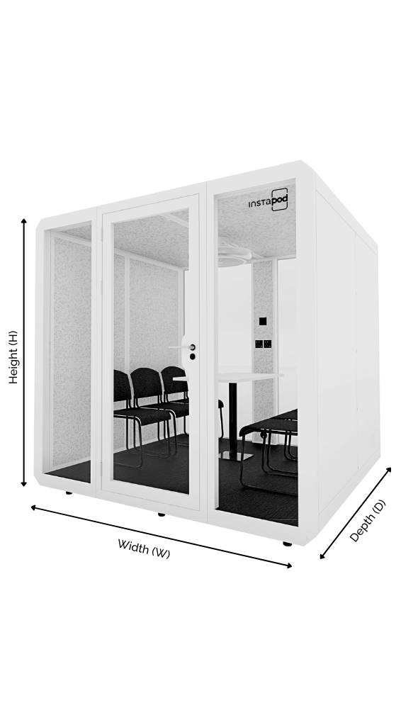 Instapod-indoor-office-booth-numero-series-hex-dimentions