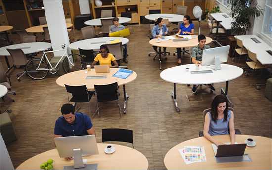 Co-Working Spaces Rearranging Layouts